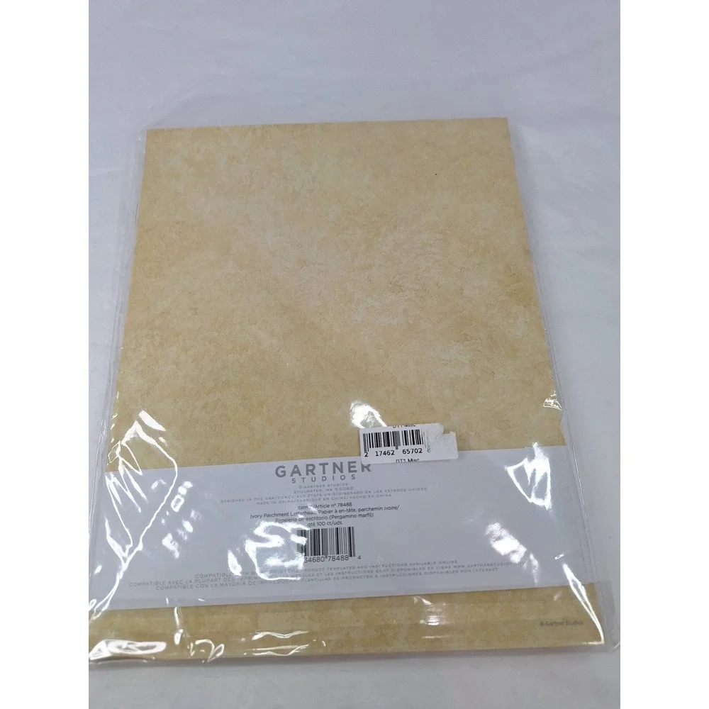 Gartner Studios Ivory Parchment Letterhead Paper 100 Count 78488 Newsletters